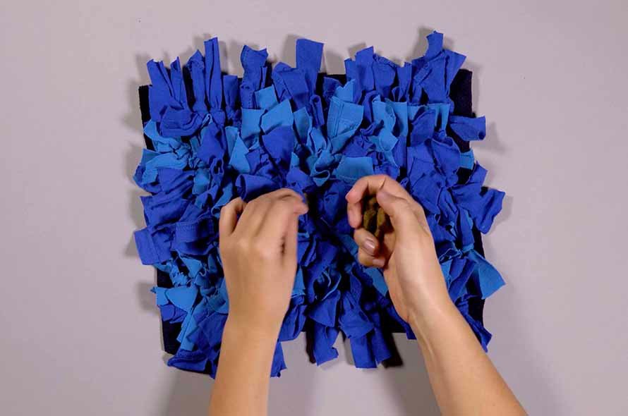 Finished snuffle mat