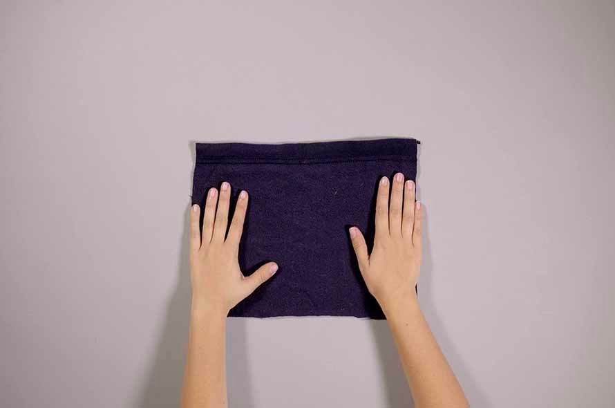 Fabric laid on the table