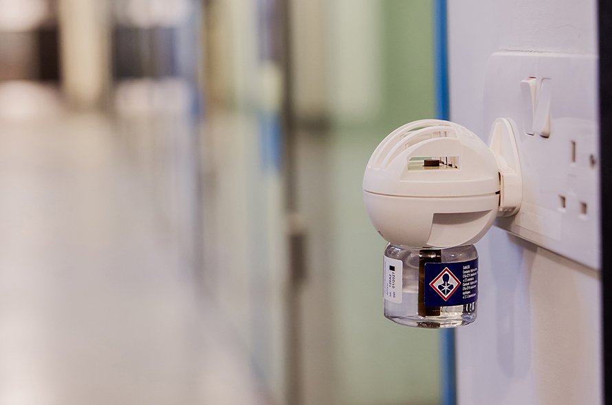 Feliway device plugged into the wall