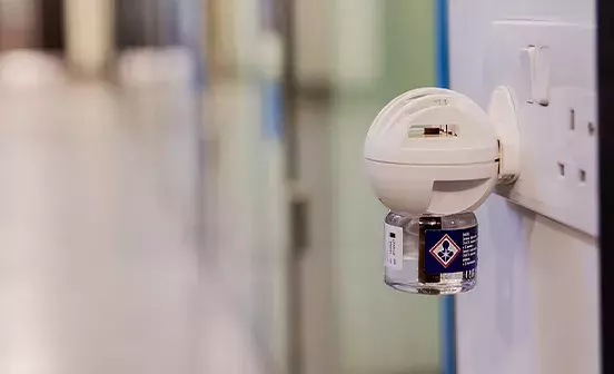 Feliway device in the wall